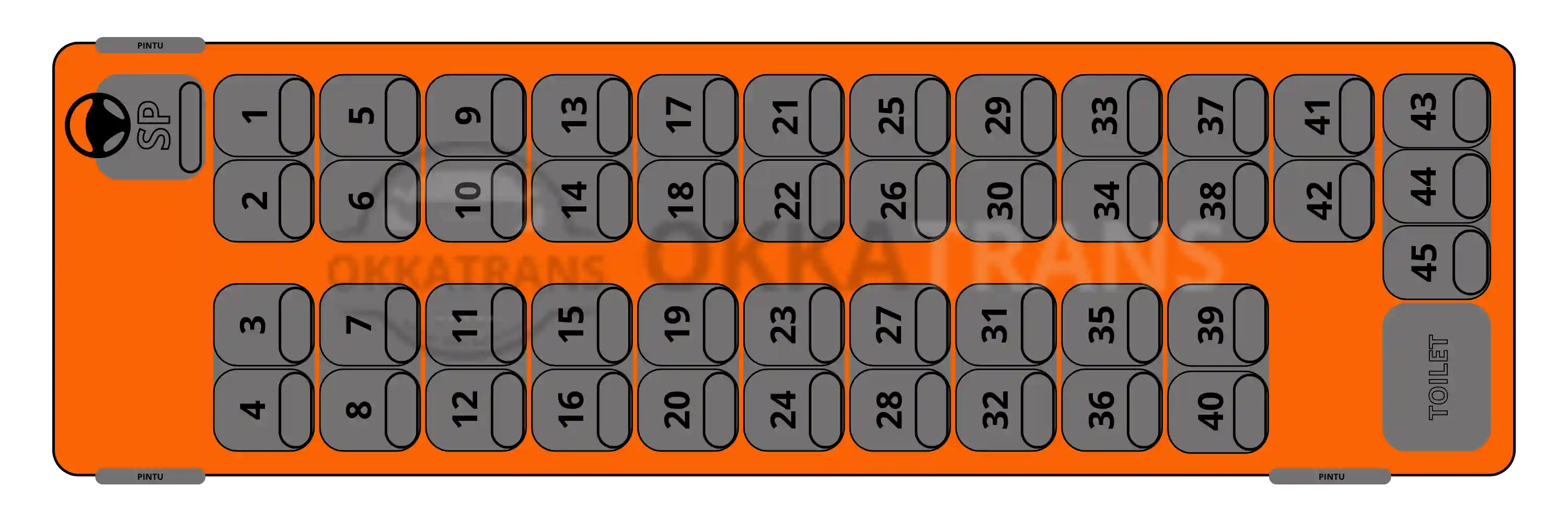 Seat 45 - 45 seat