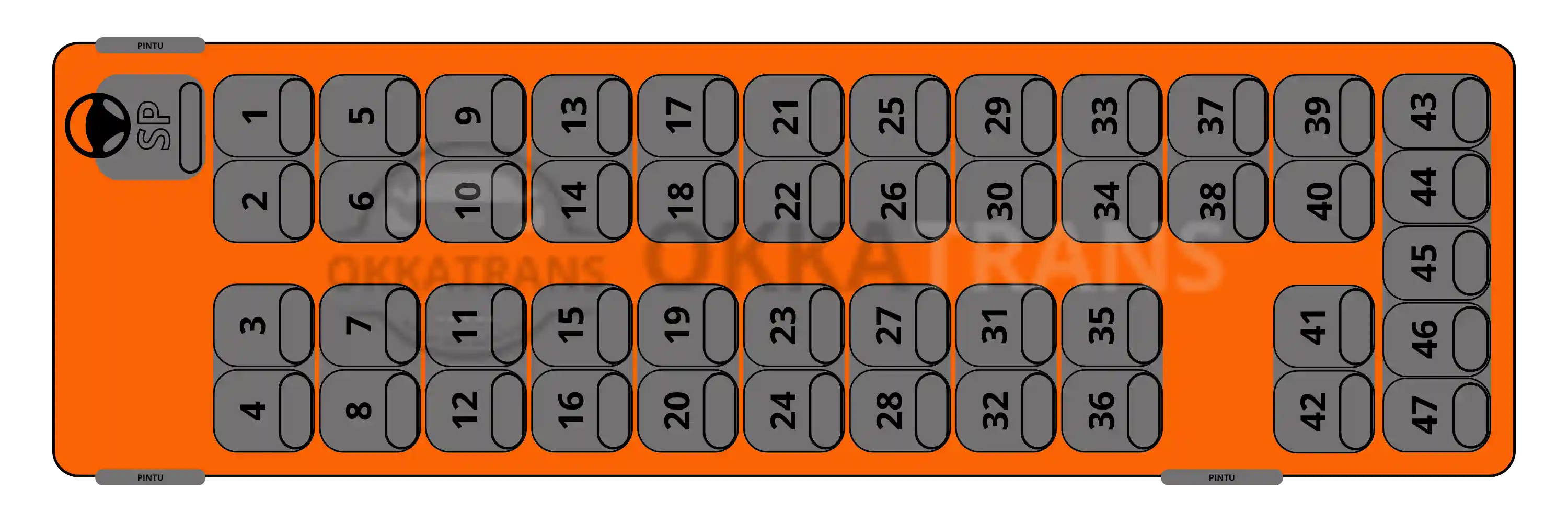 Seat 47 - 47 seat