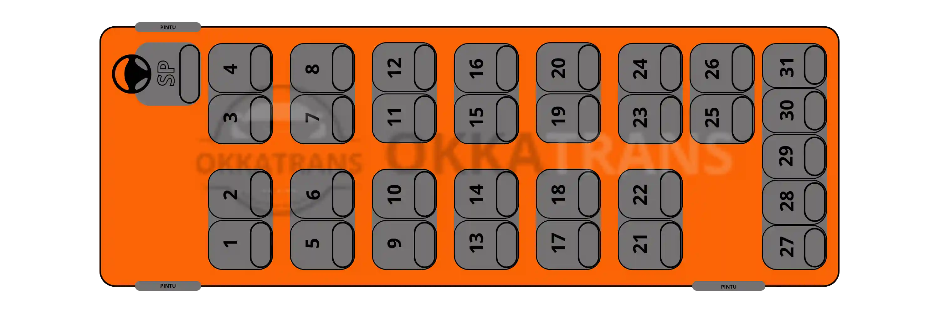 Seat 31 - 31 seat