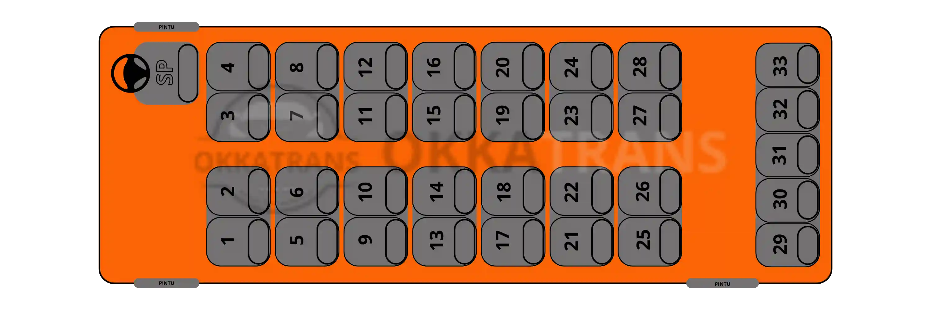 Seat 33 - 33 seat