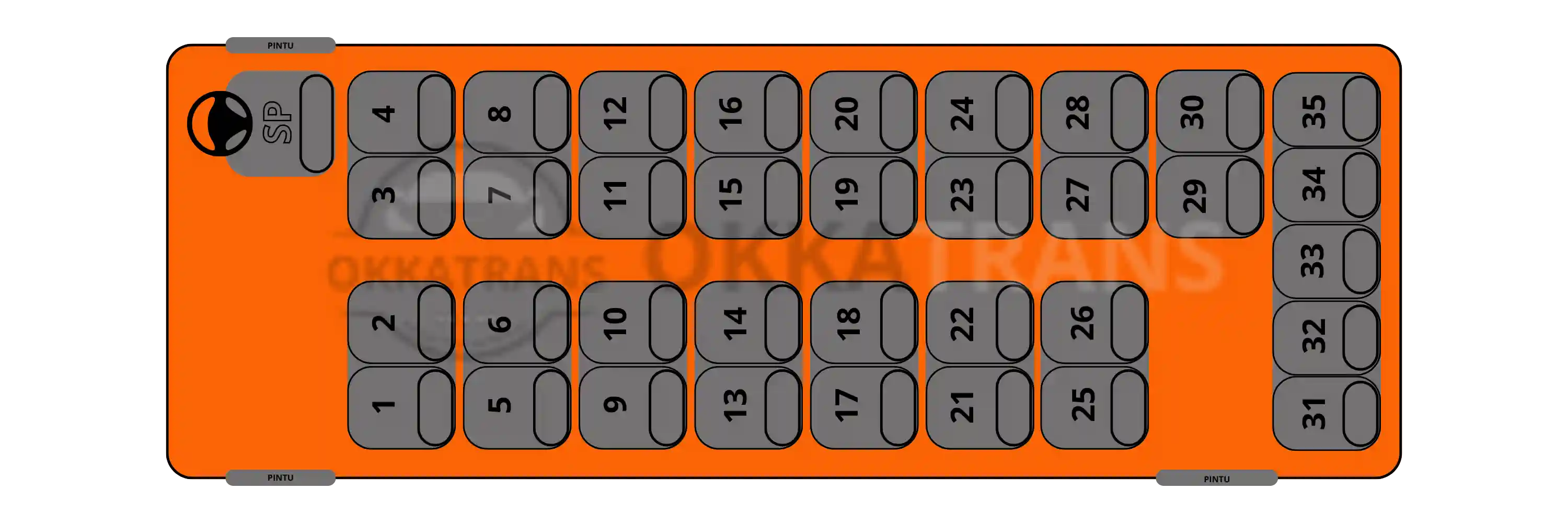 Seat 35 - 35 seat
